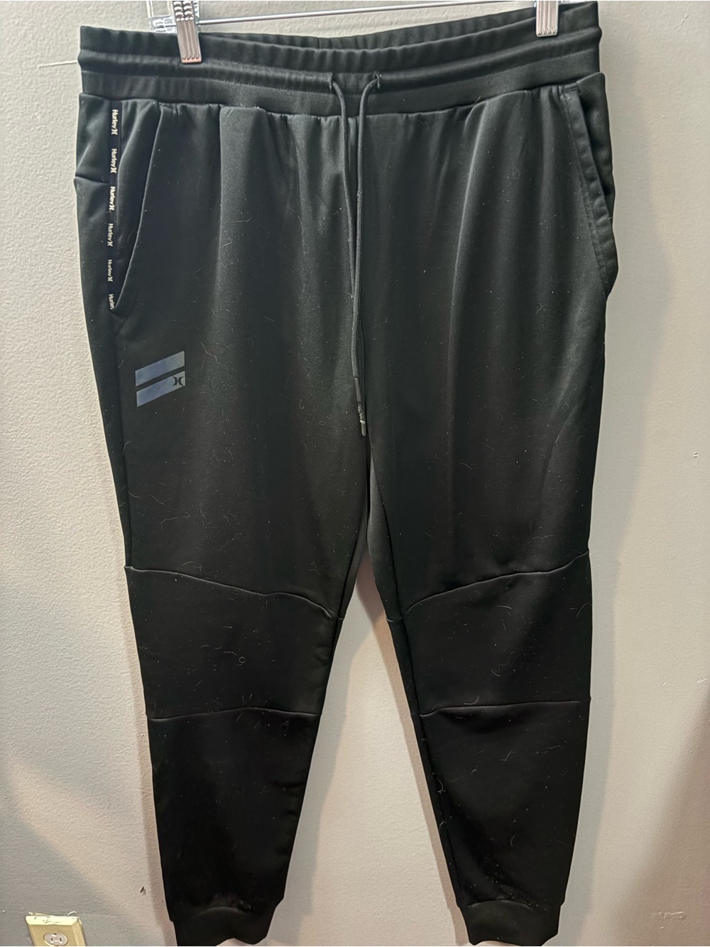 Hurley Black Athletic Jogger Sweatpants